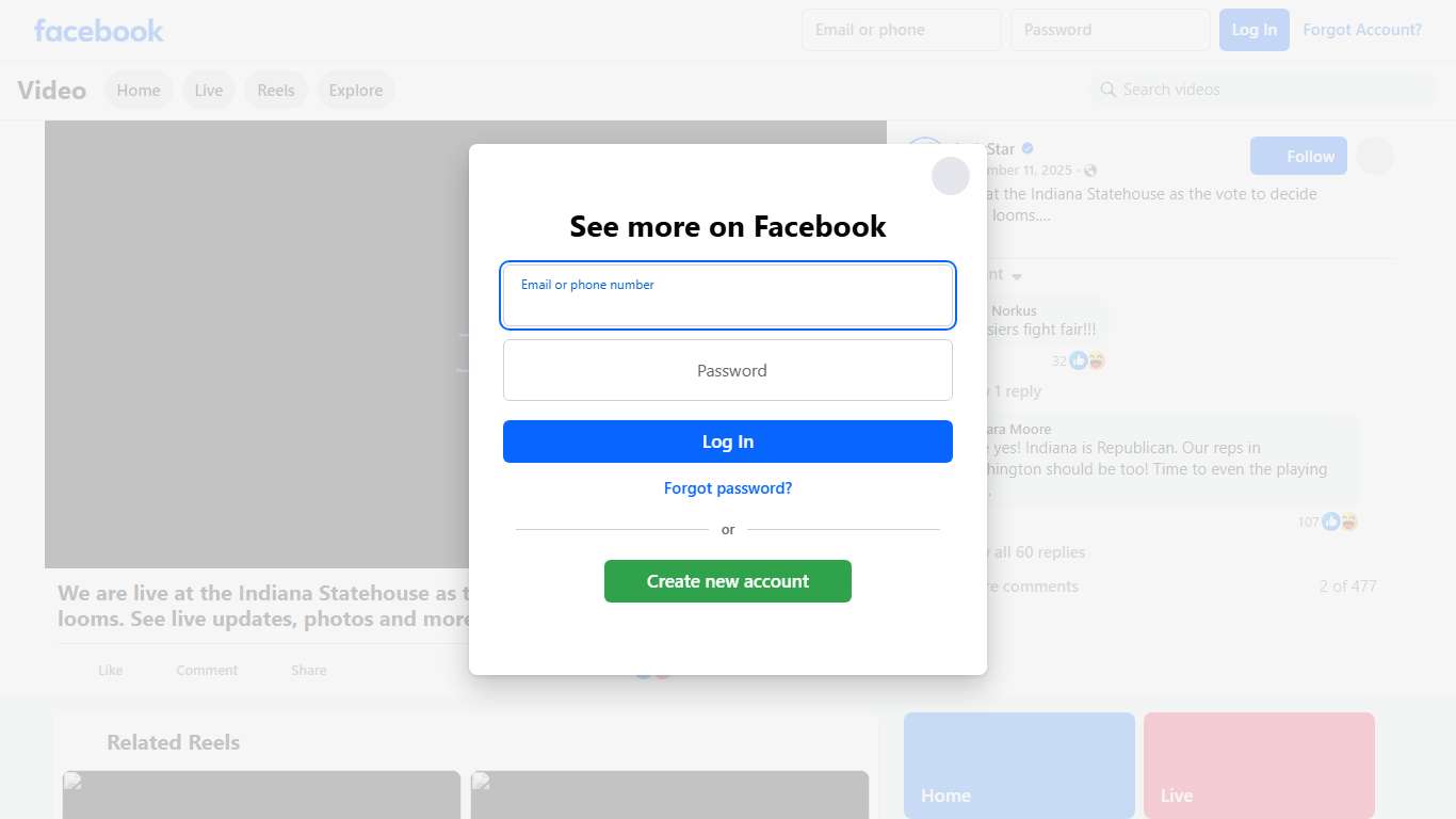 We are live at the Indiana Statehouse as the vote to decide redistricting looms. See live updates, photos and more throughout the session: bit.ly/48SZZXe | IndyStar | Facebook